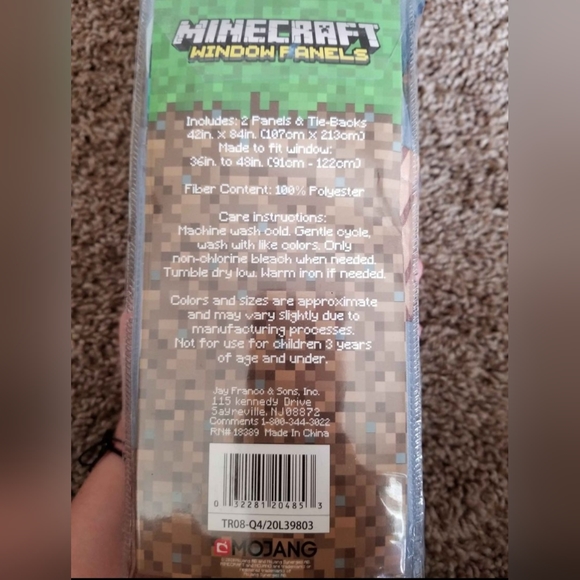 Official Minecraft window panels 42x84 - Picture 3 of 5